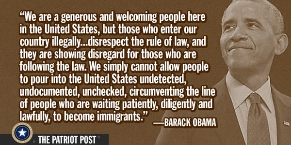 Senator Barack Hussein Obama on illegal immigration
